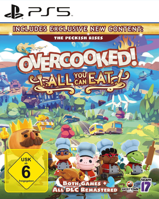 Overcooked! All You Can Eat box art for Playstation 5